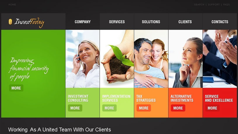 Corporate Website Sample Template